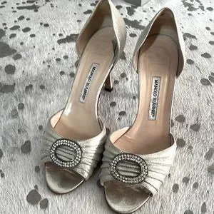 Manolo Blahnik Shoes Manolo Blahnik Sedaraby Rhinestone Buckle